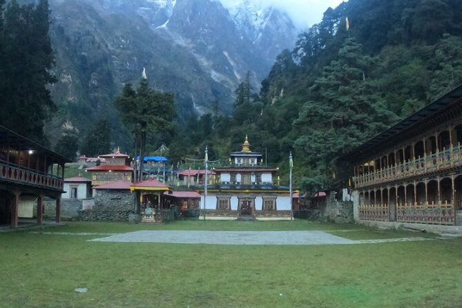 16 Day Private Manaslu Circuit Trek from Kathmandu - Tilche Gurung Village: rhododendron forests and the long descent build-up