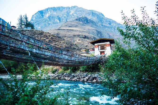 Bhutan 4-Day Private Tour from Kathmandu - Day 1 in Thimphu: Tachogang Lhakhang Bridge, Buddha Dordenma, Tashichho Dzong