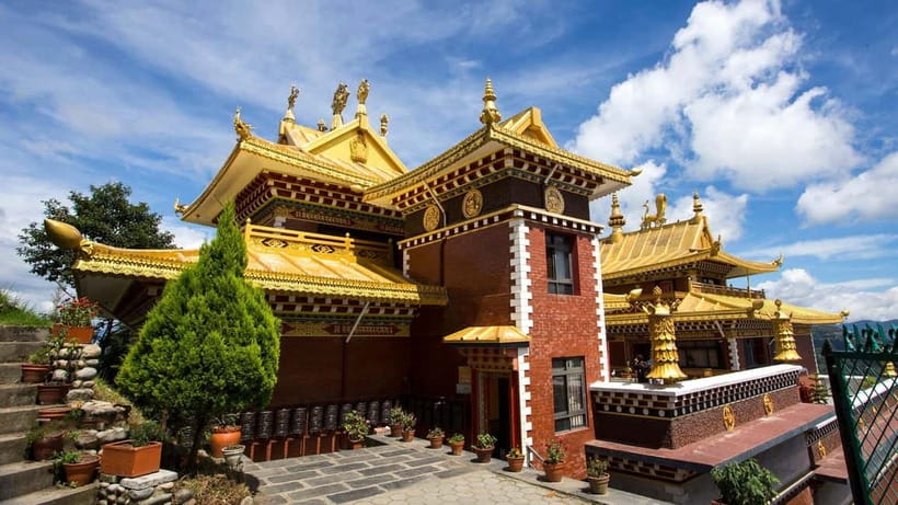 Dhulikhel Namobuddha and Panauti a day Tour from Kathmandu - Namobuddha monastery: stupa views and a real puja moment