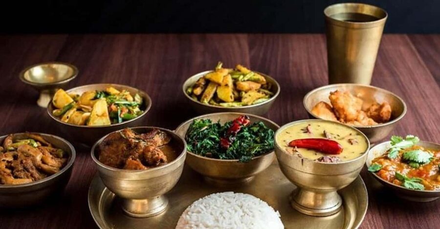Kathmandu: Cultural Dinner Show with Traditional Dance - What’s on Your Plate: Fry Alu, Momo, Beans Soup, Dal Bhat, and Dessert Curd