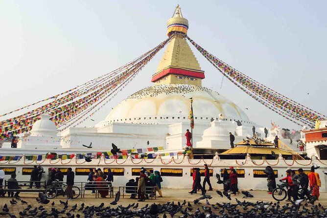 Kathmandu Highlights: Private UNESCO World Heritage Sites Tour - Boudhanath and Swayambhunath: Big Stupas, Different Moods